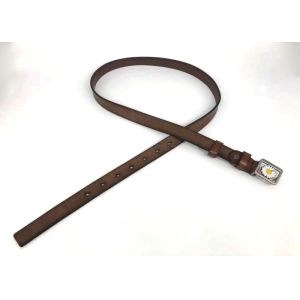 OEM 90CM Zinc Alloy Women's Fashion Leather Belts