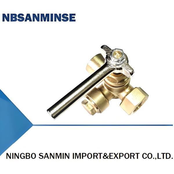 Buy Versatile Copper Three Way Valve For 1/2" Pipe Thread And 2.5Mpa Nominal Pressure Applications at wholesale prices