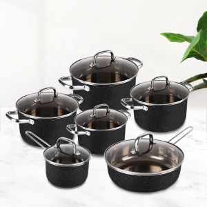 Hot Selling 12pcs Stainless Steel Cookware Set Cooking Tornado Pots And Pans