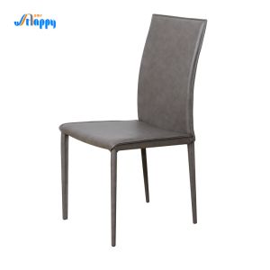 Contemporary Modern Leather Side Chair Customized For Dining Room Dc-7511