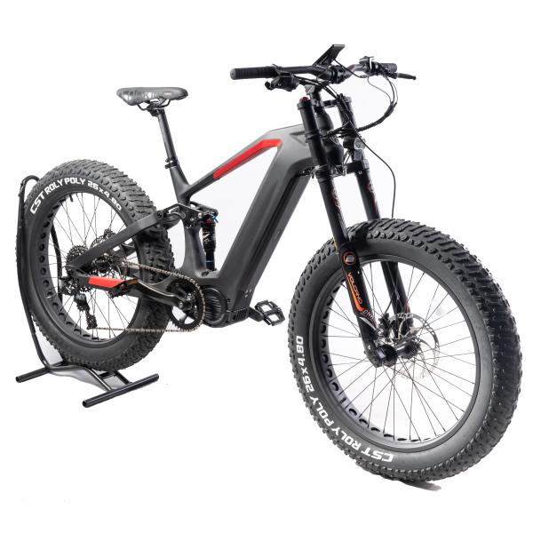 Disc Brake 48v 750w Carbon Fiber Enduro Ebike Frame for Sur Ron Fat Bike at 45km/h Speed