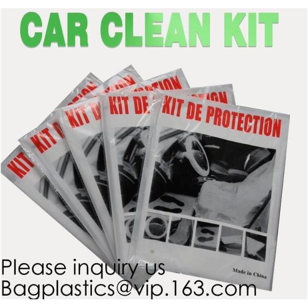 Disposable Plastic Car Cover With Elastic Band Medium Size, Kit De Protection,