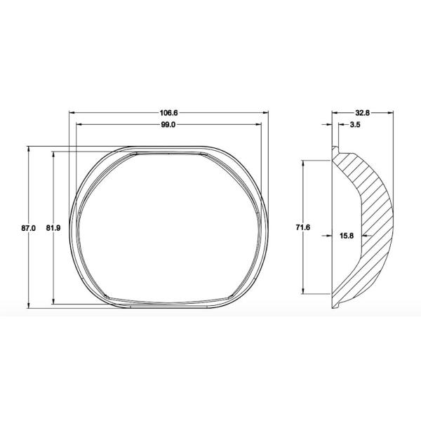 30W - 150W Integrated Chip Borosilicate Led Glass lens for Led Street Light