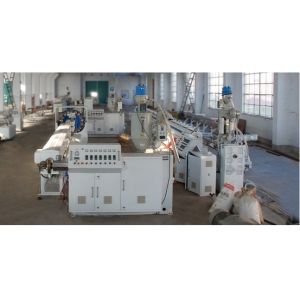 PVC Fiber Clear Soft Hose Reinforced Pipe Plastic Extrusion Line with Plastic