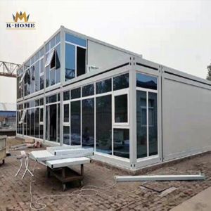 Flat Pack Prefab Modular Office Container Houses With Glass Wall
