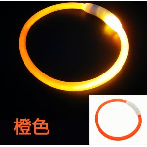 Night Leather Dog Collars Rechargeable Waterproof Night Glow Dog Collar
