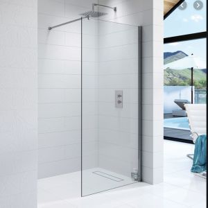 Walk In Glass Shower Door Frameless Design Polished Edge