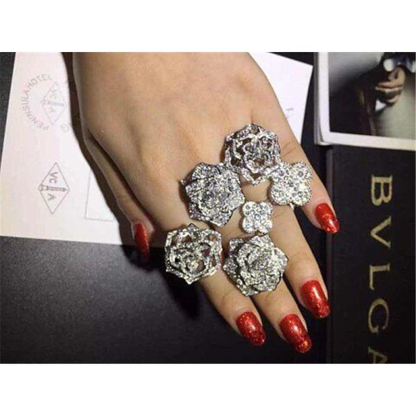 Buy Piaget  full diamonds rose ring 18kt gold  with white gold or yellow gold at wholesale prices