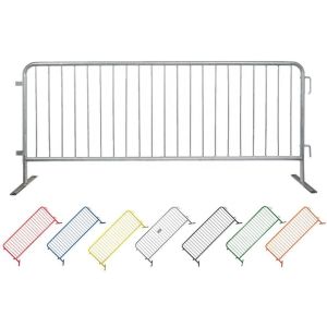China 127mm Construction Metal Barricade Fence Panels Frame Tube 38x1.5mm on sale