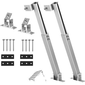 Ground Solar Panel Mounting Bracket Anodized Adjustable Support for 25 Years