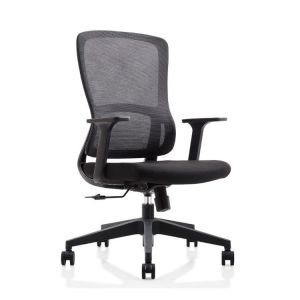 Black Headrest Mesh Office Chair High Stretch Mesh Task Chair