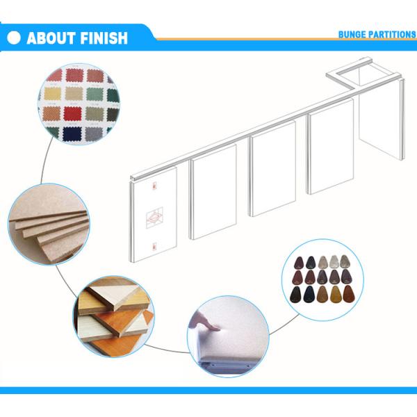 Aluminium Sliding Partition Walls for Banquet Hall / Soundproof Wall Panels