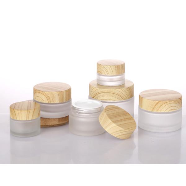 Refillable 30g Small Glass Cosmetic Jar With Lids Privated Logo