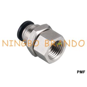 PMF Series Straight Pneumatic Tube Fittings Quick Connecting