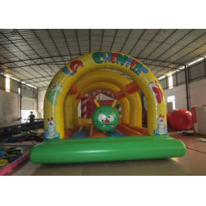 Kids inflatable bounce house with caterpillar inside hot arch modeling