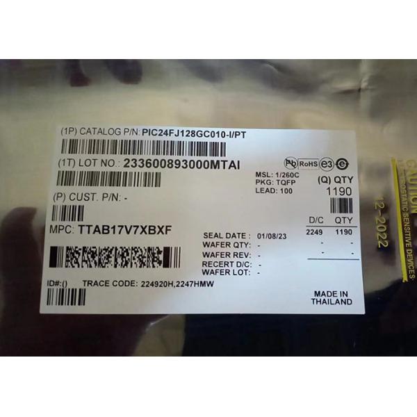 Buy Integrated Circuit Chip PIC24FJ128GC010-I/PT Microcontroller Chip 32MHz TQFP100 at wholesale prices