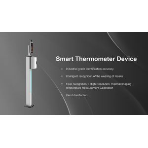 IR Digital Infrared Temperature Scanner Kiosk With Facial Recognition Hand