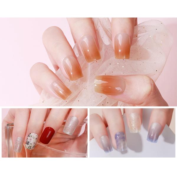 Customized Logo DIY Designs Nail Wraps Polish Strips Gel Stickers Eco-friendly Sample