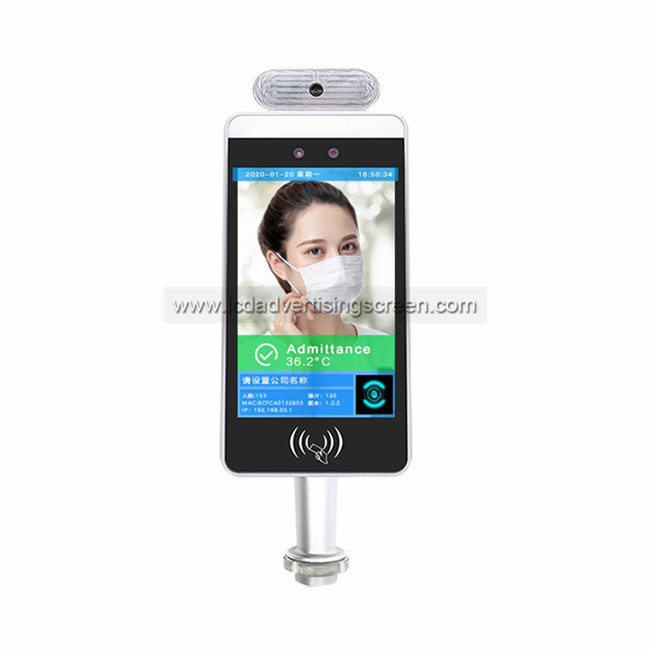 Quality Kiosk 8&quot; WIFI Face Recognition Infrared Thermometer for sale