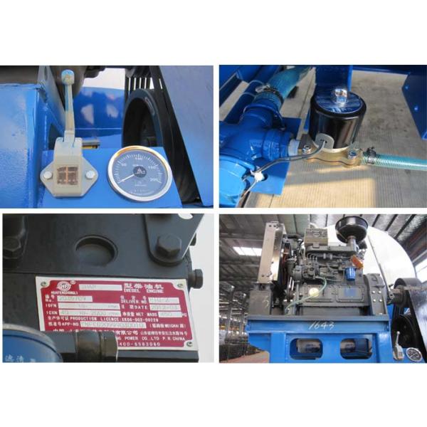 Bulk cement trailer with engine,air compressor