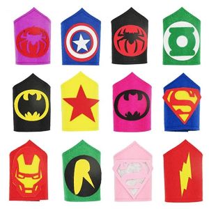 Custom Felt Superhero Party Masks For Children Aged 3+