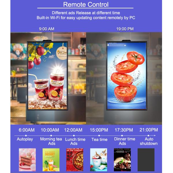 43 Inch High Brightness LCD Display For Storefront Window / Banking / Airport