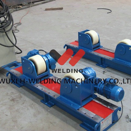 Buy Manual Control Welding Pipe Turning Rolls 40 Ton Lead Screw Adjustable Rotator at wholesale prices