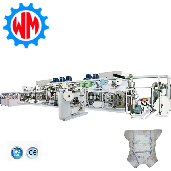 Buy Easy Maintenance Baby Diaper Making Machine Automated Material Distribution at wholesale prices