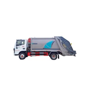 Diesel Four Wheel Garbage Truck With Rear Loading And Unloading Compression Bucket Automatic Loading Collection Vehicle