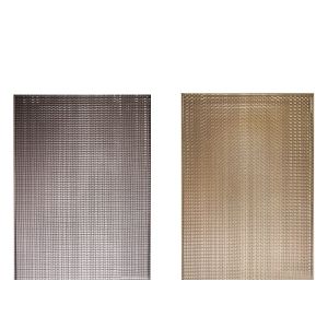 Bronze Copper Wire Mesh Art Laminated Glass shower Screen