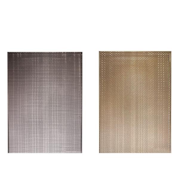 Bronze Copper Wire Mesh Art Laminated Glass shower Screen