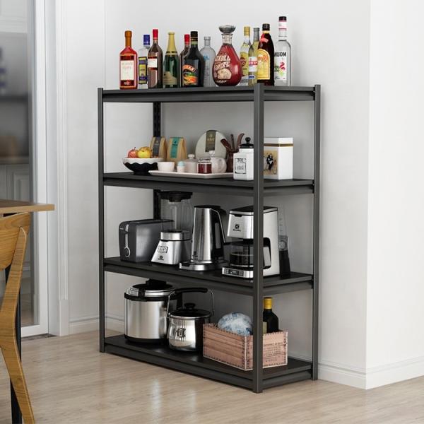 Warehouse 4 Level Boltless Corner Metal Storage Shelves