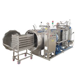 Water Immersion Autoclave For Canned Food Horizontal Pressure Retort Sterilizati