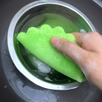 Kitchen Best Fancy Reusable High Quality Silicone Brush Cleaning Pad Circle Dishwashing Brush Cleaning Tool
