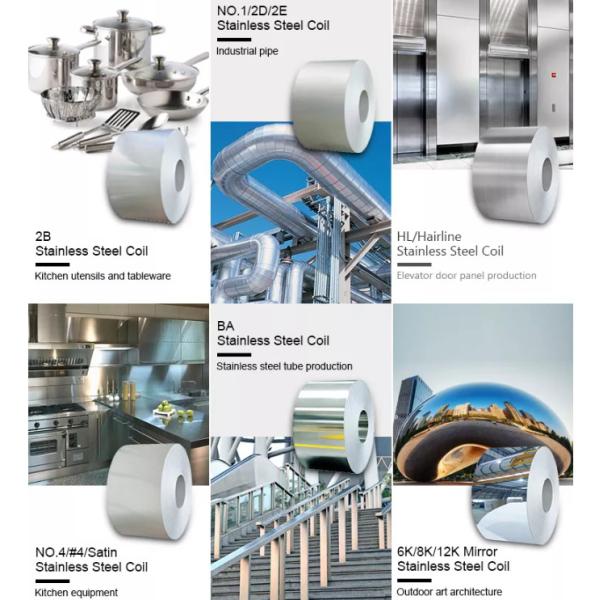 TISCO Mirror Stainless Steel Coils For Chemical Equipment 0.1~16mm Thickness