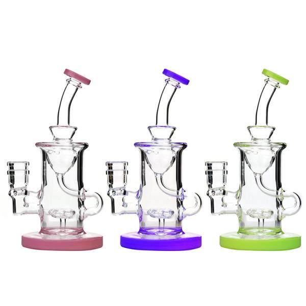 Buy Handmade Borosilicate Big Glass Smoking Pipes Perc Glass Bongs at wholesale prices