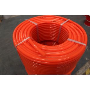 Orange Smooth Polyurethane Round Belt 90A high impact resistance