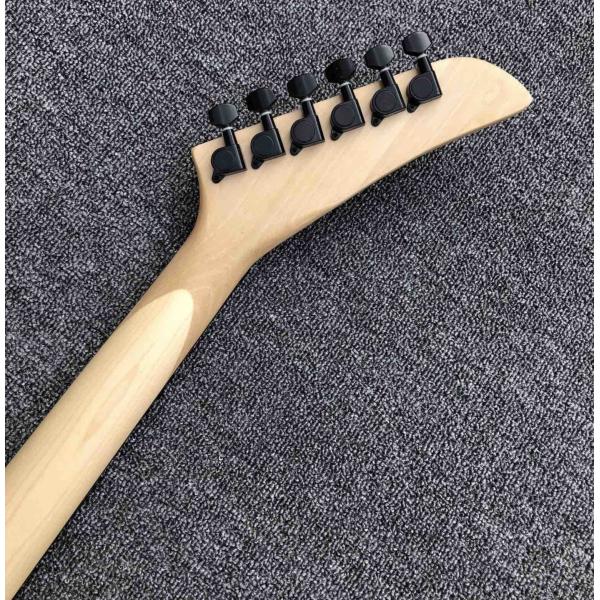 Top Quality 6 Strings Bones Black Skull Electric Guitar