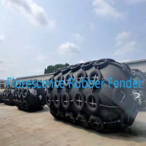 Yokohama Pneumatic Rubber Fender With Chain And Tire Net