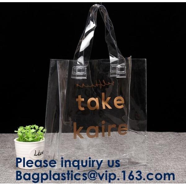 Transparent Pvc Shopping Bag Pvc Tote Bag,OEM Supermarket PVC Fashion Bag