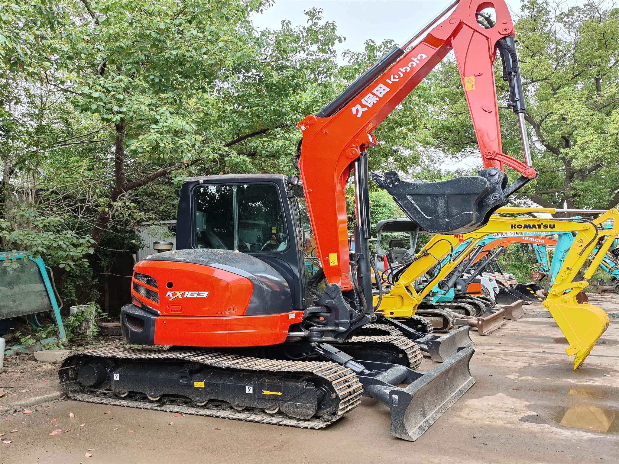 KX163-5 Used Kubota Excavator 5.5T Crawler Hydraulic Excavator U 35