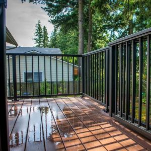 Simple Design Outdoor Aluminium Railings Balcony / Stair Balustrade