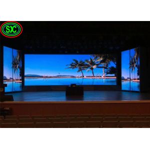 High brightness indoor P4 stage background led display big screen , dot density