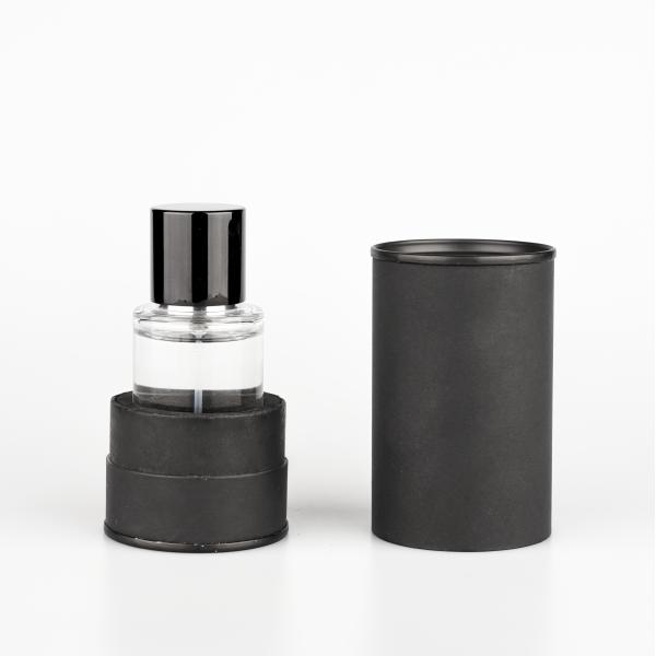 Wholesale 30ml Empty Cylinder Glass Perfume Bottle with Spray Cap