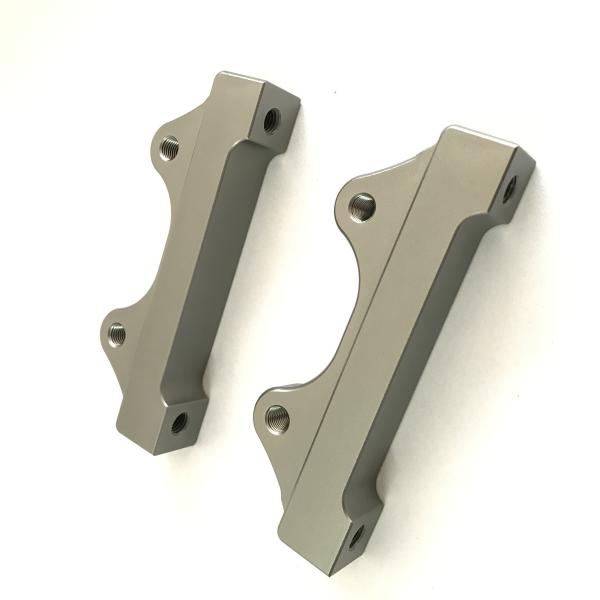 Aluminum 6061-T6 Brake Caliper Bracket 65mm Bolts Oxidation Color