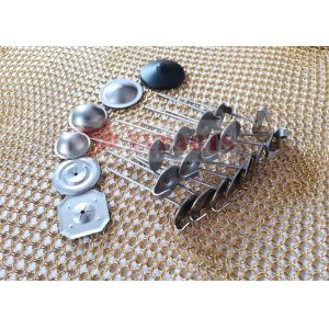 Reusable Insulation Pad 304 Stainless Steel Lacing Anchor Fastener