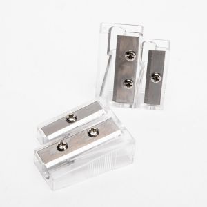 Double Holes Professional Student Pencil Sharpener Alloy Steel