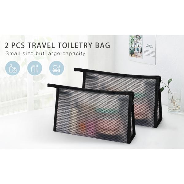 Portable Travel Toiletry Cosmetic Bag waterproof small size large makeup organizer storage