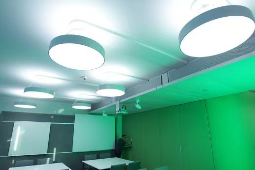 Aluminium Pendant Round Led Panel Light IP20 Round Flat Panel Led Lights