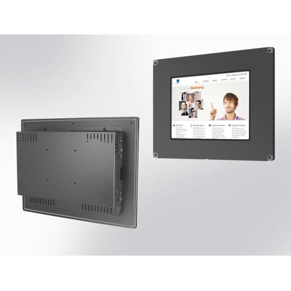 Buy 17 Inch Panel Mount Touch Screen PC LCD Monitor Anti Shock Control Knob On Front Panel at wholesale prices
